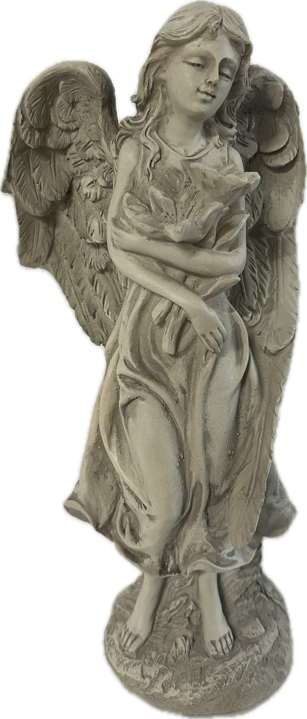 Resin Angel Holding Lily