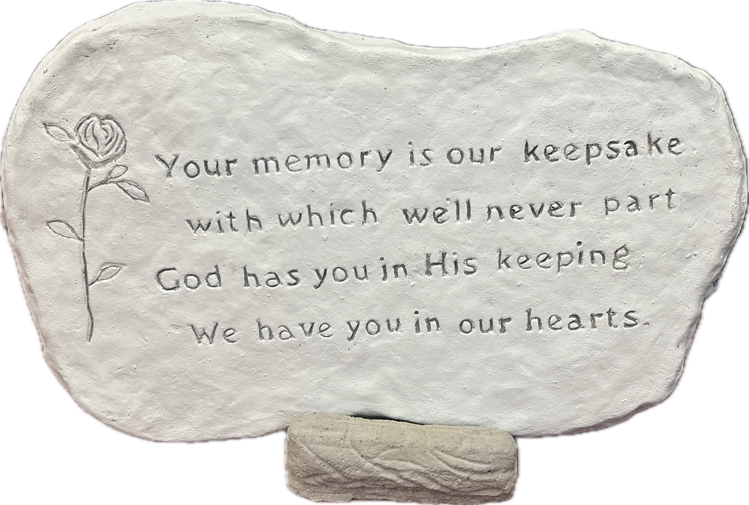 Your Memory is Our Keepsake Cement Garden Stone