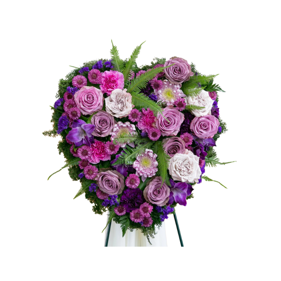 Shades of Purple Solid Heart