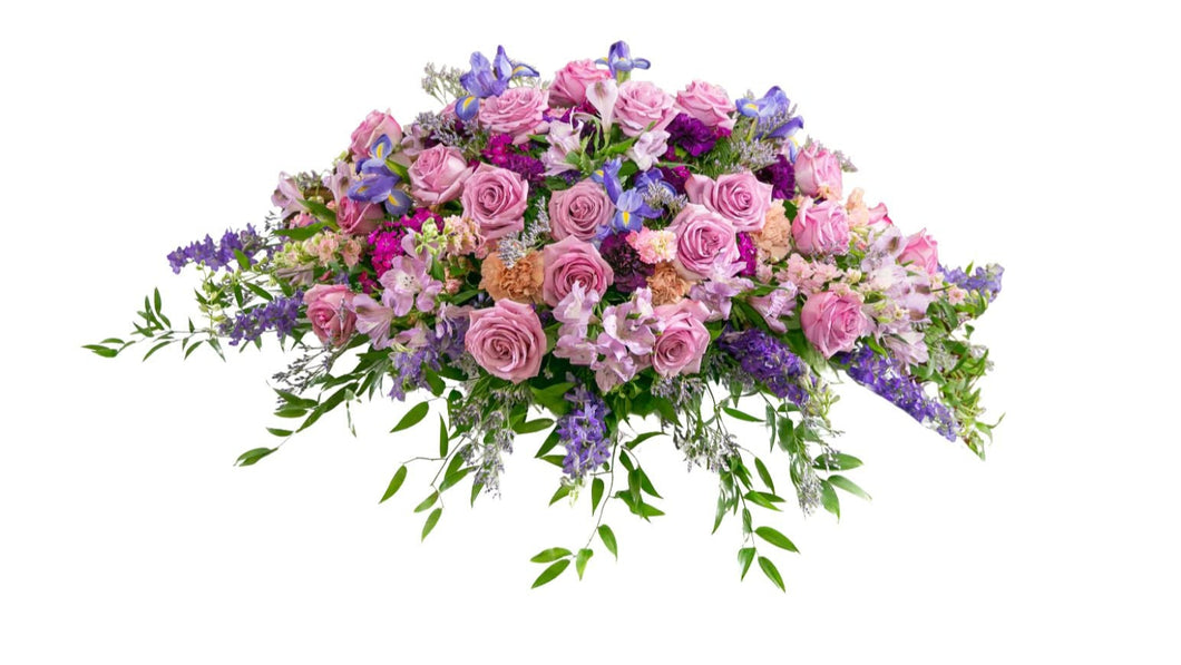 Pink and Lavender Casket Spray
