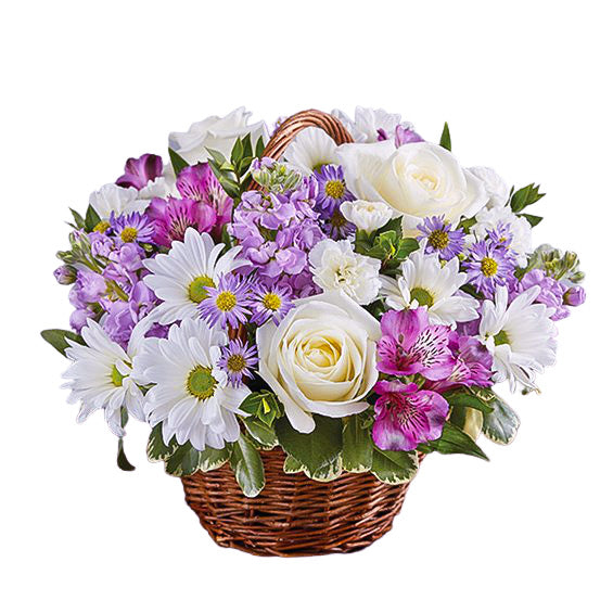 Lavender and White Peace and Prayers Basket