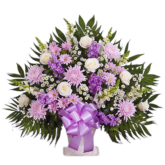 Lavender and White Traditional Arrangement