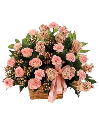 Peach and Pink Classic Basket